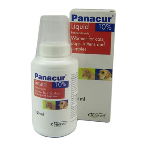 Speak to your vet about feline dewormers if care instructions. Panacur Suspension for Cats & Dogs 100ml NFA-VPS - From £25.15