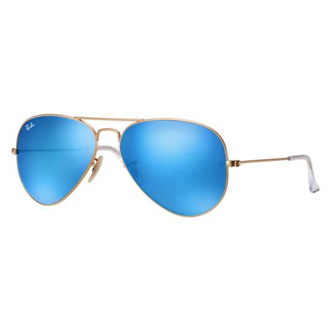 Ray Ban Rb3025 11217 Original Aviator Flash Lenses Gold Blue Flash Lenses Sunglass