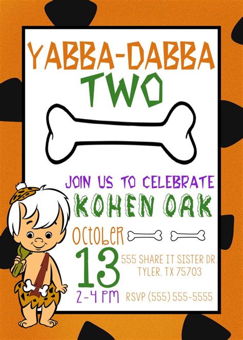 Yabba Dabba Two Birthday Party Flintstone Themed Share It Sister
