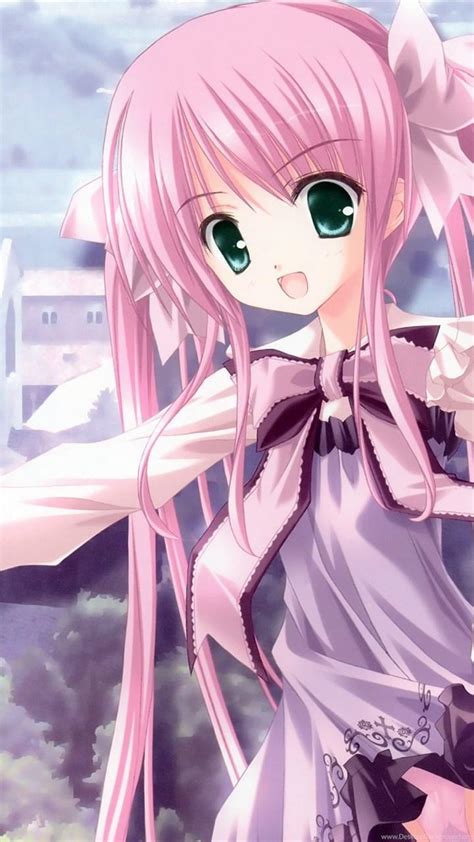 Anime Girl Pink Hd Wallpaper