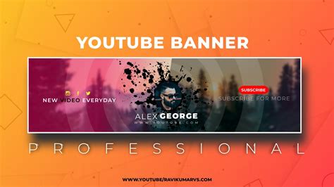 How To Make Professional Youtube Banner Channel Art Using Pixellab