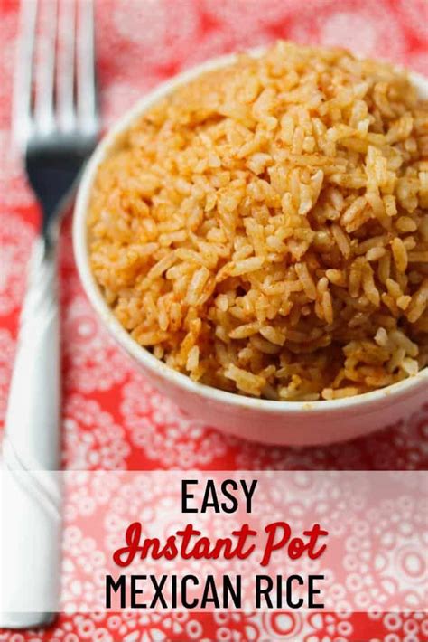 Instant Pot Easy Mexican Rice Recipe Mexican Rice Recipes Seasoned