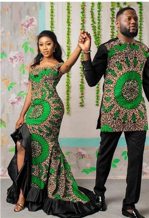 African Couple Couple Outfit Couple Family Set Husband And Etsy Mode Africaine Robe Longue