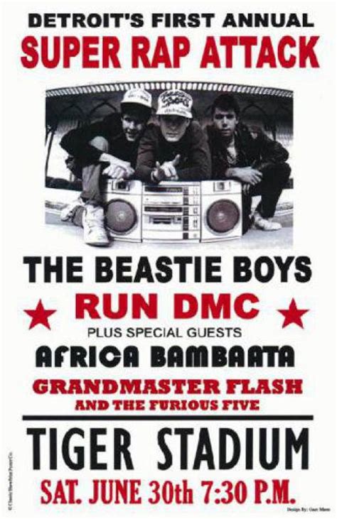 Concert Poster For The 1987 Beastie Boys With Run Dmc At Etsy Ill