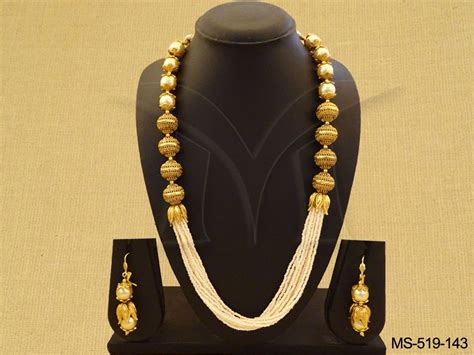 Moti Style Traditional Mala Sets Designer Jewellery Beaded Malas