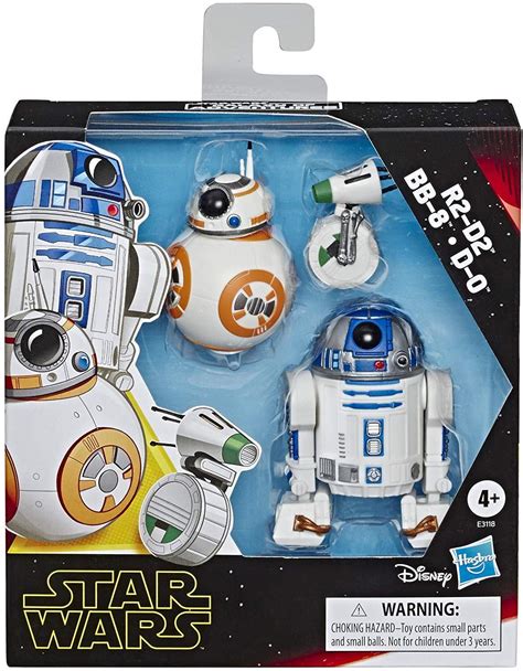 star wars galaxy of adventures r2 d2 bb 8 d o action figure 3 pack 5 scale d 630509867257 ebay