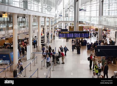 Copenhagen Airport Passengers In The Check In Area Terminal 3