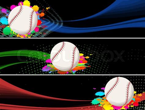 Baseball Banner Vektorgrafik Colourbox