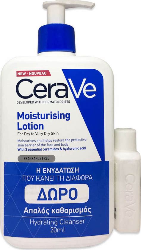 Cerave Moisturizing Lotion 473ml And Hydrating Cleanser 20ml Skroutzgr