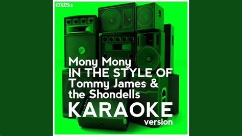 Mony Mony In The Style Of Tommy James And The Shondells Karaoke
