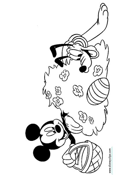 Printable coloring pages of mickey and minnie mouse and pluto last updated on march 1st 2021. Disney Easter Coloring Pages 2 | Disney's World of Wonders