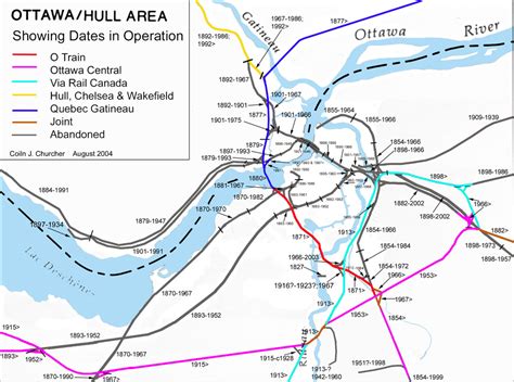 Ottawa Railway Map