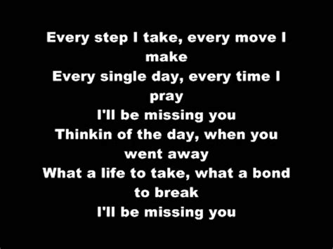 Ill Be Missing You My Love Lyrics Ill Miss You Missing You Lyrics