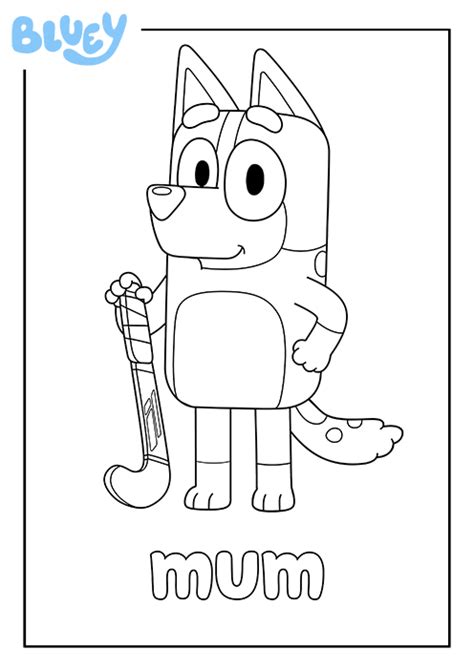 Bluey Colouring Pages Printable Bluey Coloring Pages To Print Bluey