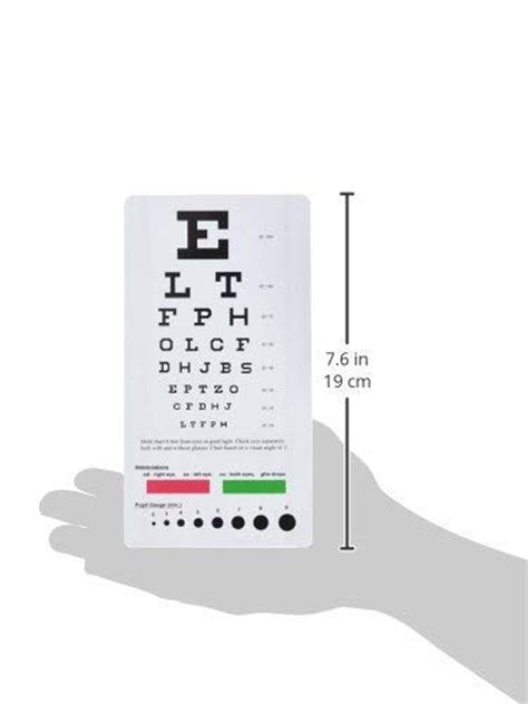 Pocket Snellen Chart Distance Pocket Snellen Chart And Eye Exam