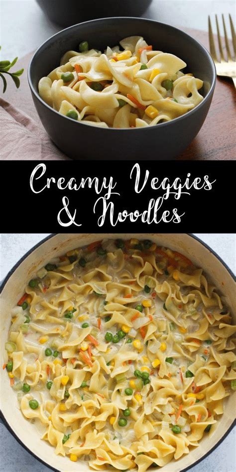 Breaking that yolk is pure pleasure. Creamy Veggies and Noodles | Recipe | Tasty vegetarian ...