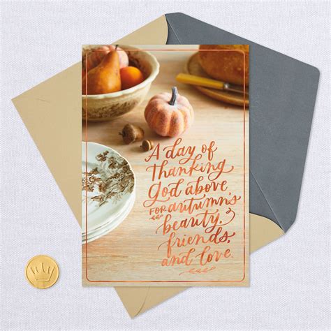 A Day Of Thanking God Above Religious Thanksgiving Card Greeting