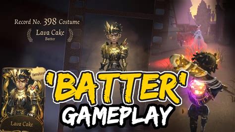 Identity V Batter Gameplay Lava Cake Limited S Skin Youtube
