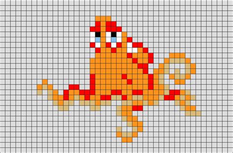 Finding Dory Octopus Pixel Art Pixel Art Finding Dory Octopus
