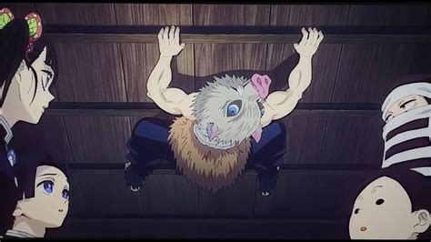 Inosuke On Roof 😂 Demon Slayerkimetsu No Yaiba Swordsmith Village Arc