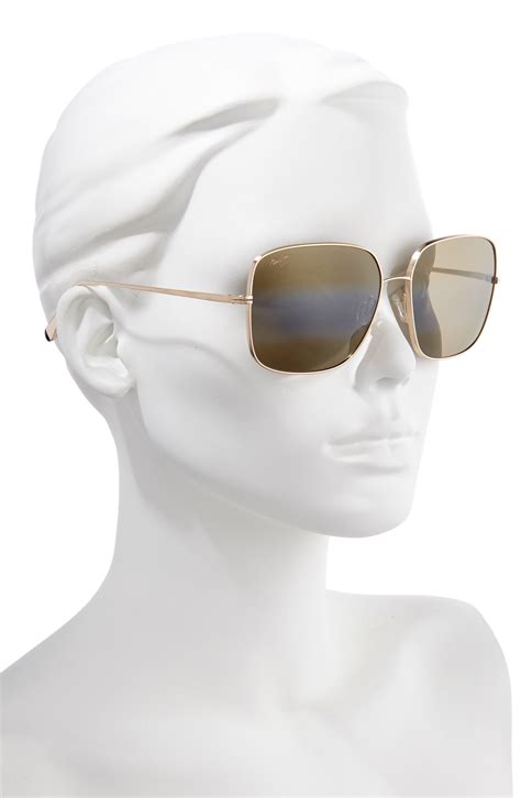 triton 61mm polarizedplus2® mirrored square sunglasses nordstrom in 2021 square sunglasses