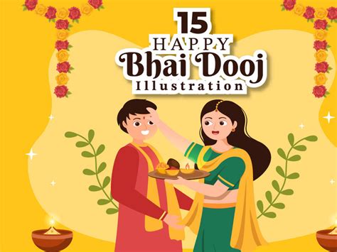 15 Bhai Dooj Indian Festival Celebration Illustration By Epicpxls