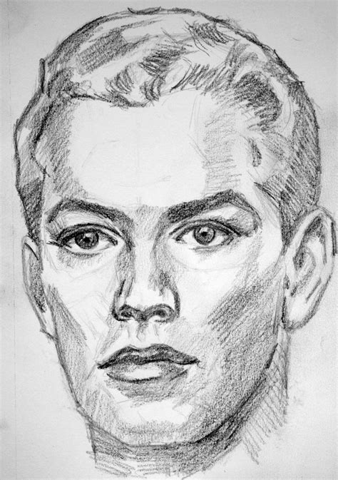 face sketch portret schetsen mannen portretten portret tekening