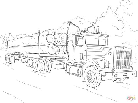 Another cute coloring picture of the transport truck mack for you! Mack Coloring Pages at GetColorings.com | Free printable ...