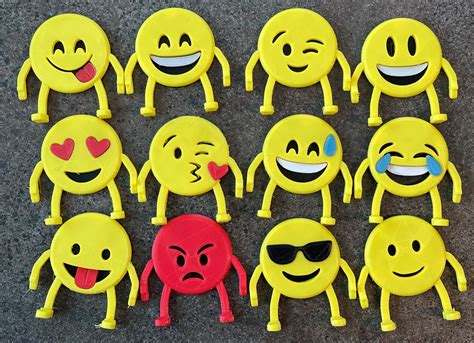 3d Printed Emoji Characters Etsy