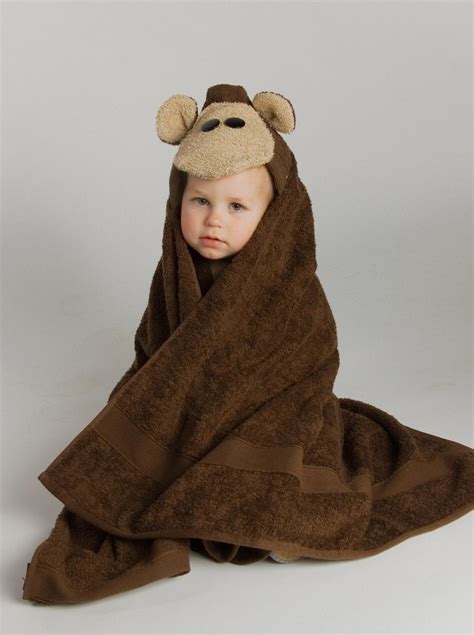 Animal Hooded Towels For Children Monkey Hooded Towel 35 10 Shipping