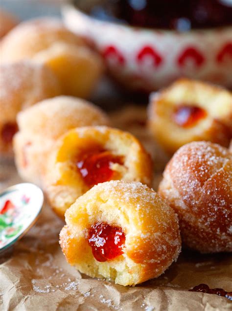 Jelly Filled Donut Holes Deliciously Yum