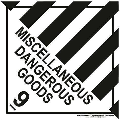 Class 9 Miscellaneous Dangerous Goods Buy Now Discount Safety