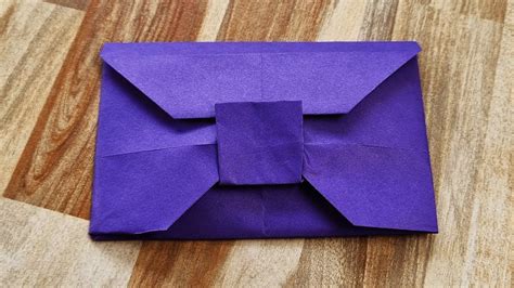 How To Make A Origami Pull Envelope Youtube