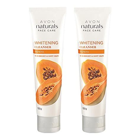 Buy Avon Naturals Papaya Whitening Cleanser Set Of 2 Of 100 Ml Each