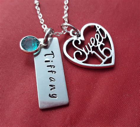 Birthday is an important day in all our lives this time when you are going to wish your sweet little brother/sister/daughter/son on their 16th birthday. Sweet 16 Necklace, 16th Birthday Gift for Daughter ...