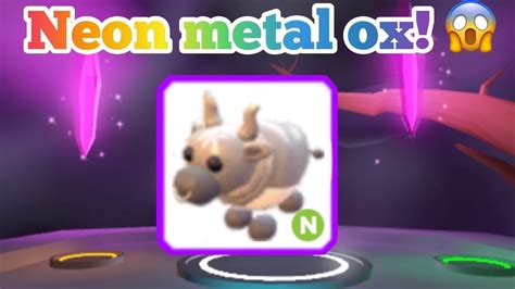 Making Neon Metal Ox In Adopt Me Roblox Youtube