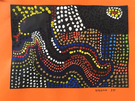 Aboriginal Dot Painting Inspired By Papunya Tula Artists Grade 2