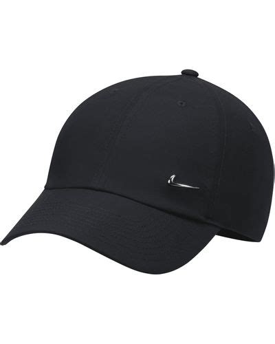Black Nike Swoosh Caps For Women Lyst