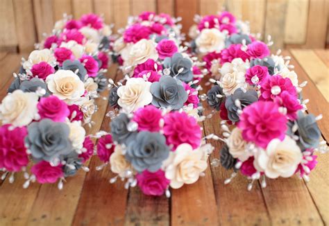 Pink And Gray Wedding Flowers Reduce Reuse Recycle Replenish Restore