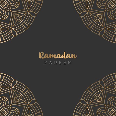 Premium Vector Beautiful Ramadan Kareem Greeting Card Design