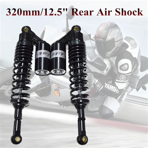 1 Pair 320mm 125 Motorcycle Rear Air Shock Absorbers Fit Honda