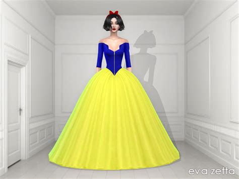 The Sims Resource Snow White Dress Mesh Needed