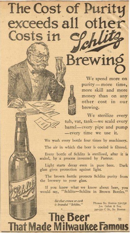 Jos Schlitz Brewing Company Of Milwaukee Wisconsin Usa Tavern Trove
