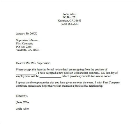 Employee Resignation Letter To Manager Gotilo