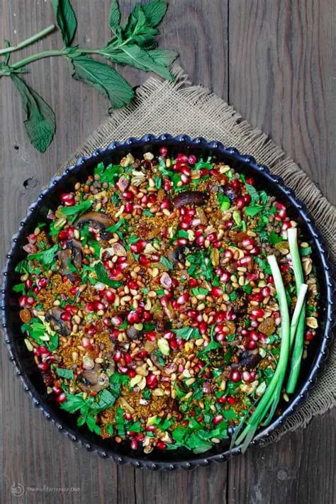 couscous recipe jeweled with pomegranate nuts the mediterranean dish recipe couscous