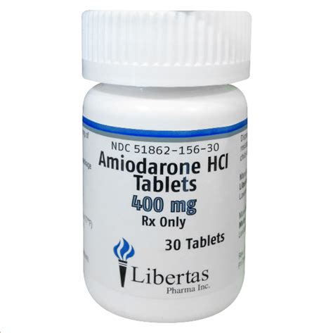 Amiodarone Hcl 400 Mg Tablets 30 By Libertas Pharma