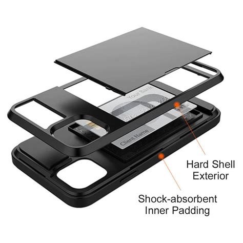 Tough Armour Slide Case Card Holder For Apple Iphone 11