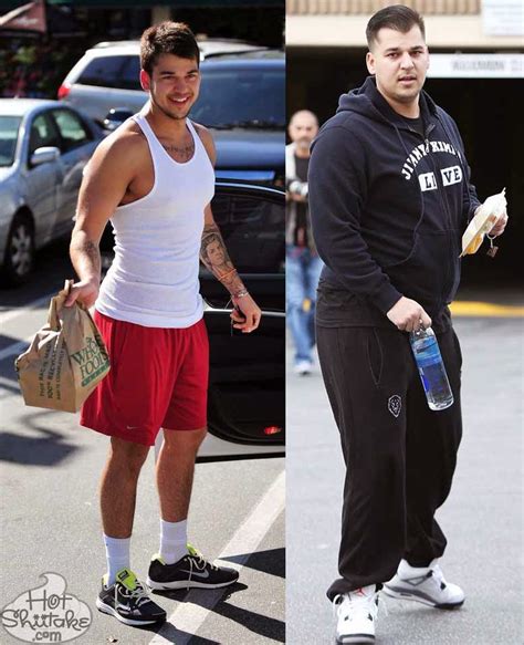 straight shooter rob kardashian before the weight gain and rob now