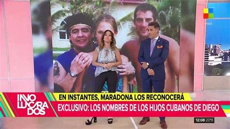 Diego junior llevaba una gorra con visera y anteojos oscuros para no ser reconocido. Los nombres de los hijos cubanos de Diego Maradona - YouTube