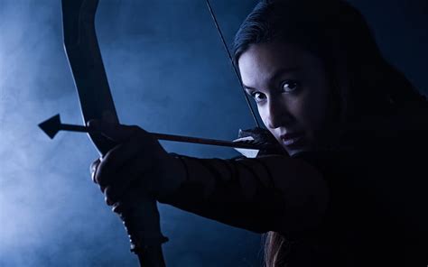 hd wallpaper beautiful archer girl bow arrow black wooden bow and arrow wallpaper flare